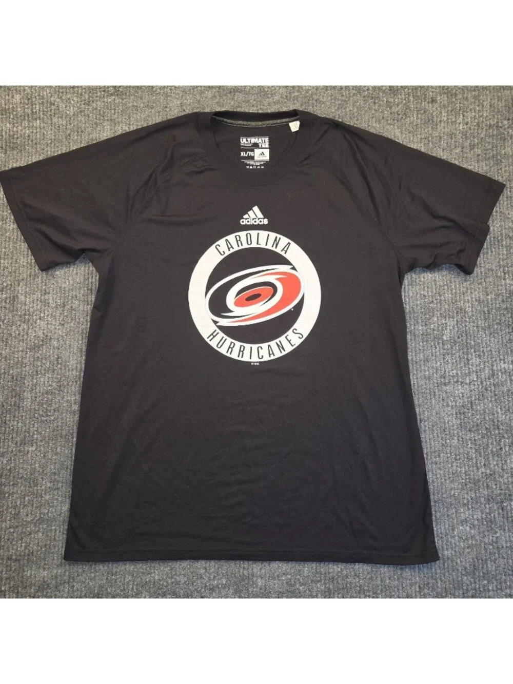 Adidas NHL Carolina Hurricanes Ultimate Tee  Men's Size XL - Black (EUC)